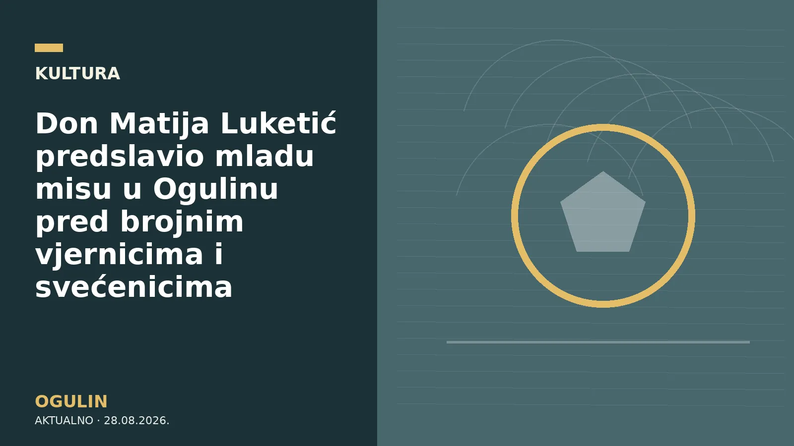 Don Matija Luketić predslavio mladu misu u Ogulinu pred brojnim vjernicima i svećenicima