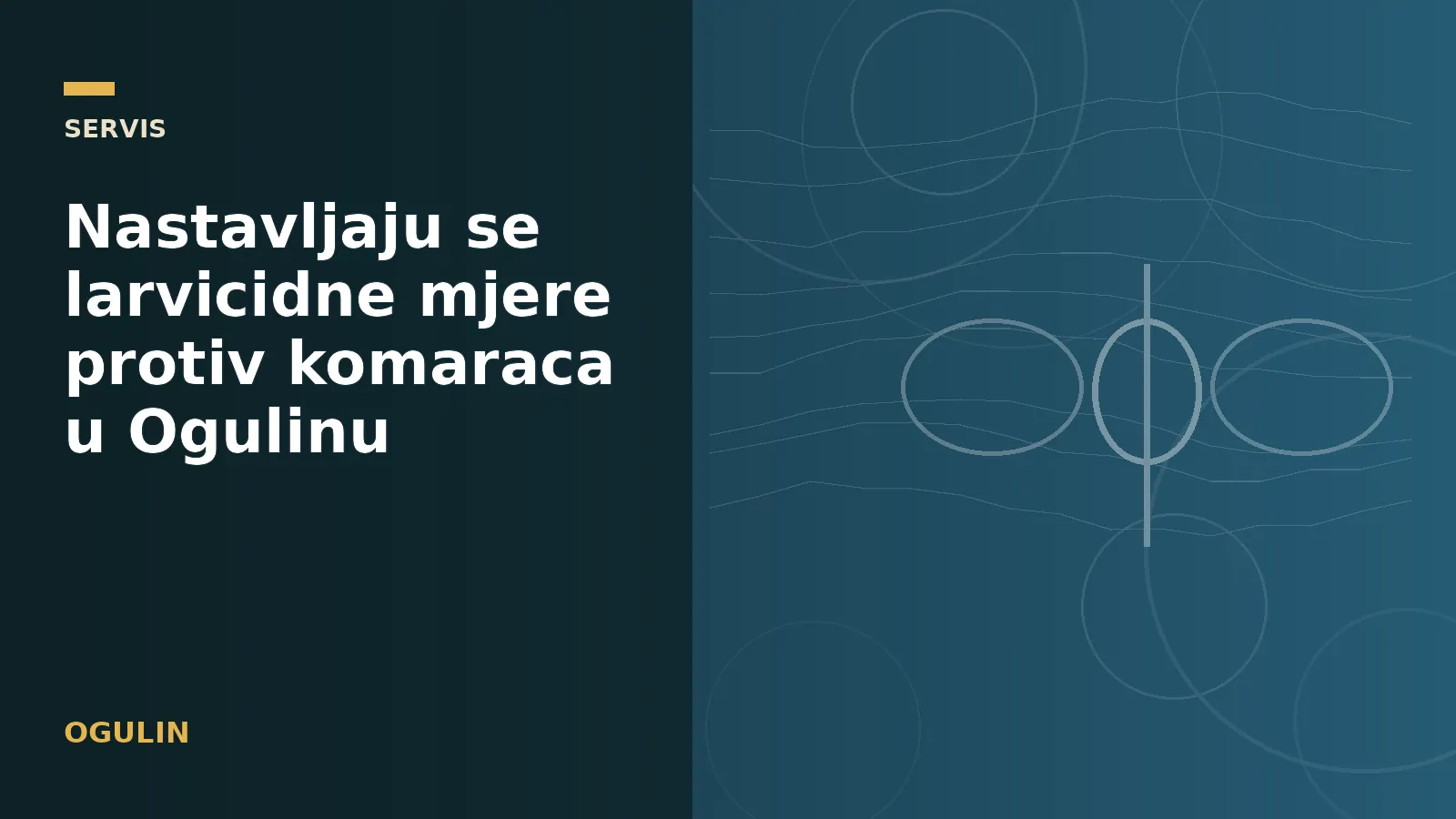 Nastavljaju se larvicidne mjere protiv komaraca u Ogulinu