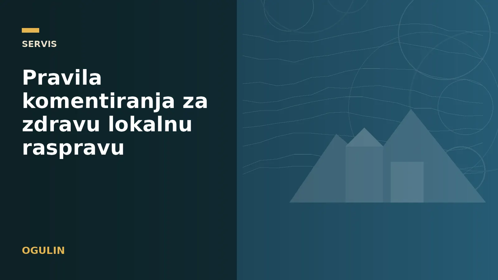 Pravila komentiranja za zdravu lokalnu raspravu