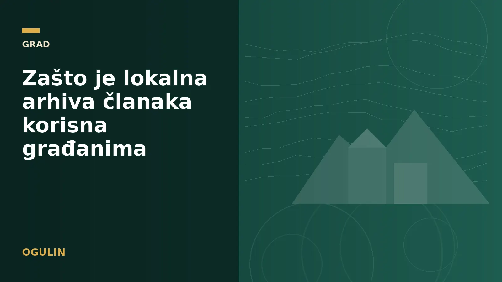 Zašto je lokalna arhiva članaka korisna građanima