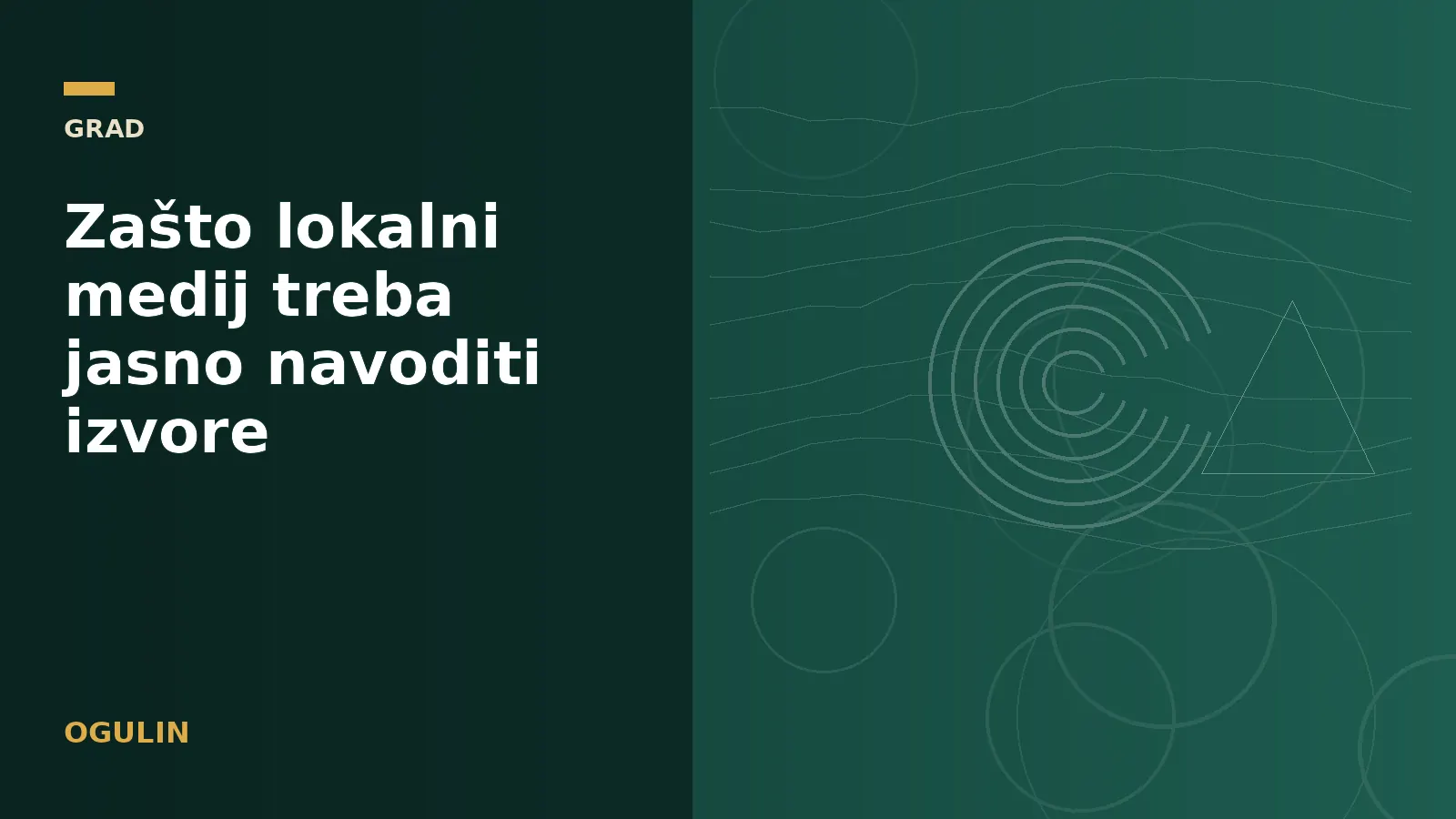 Zašto lokalni medij treba jasno navoditi izvore