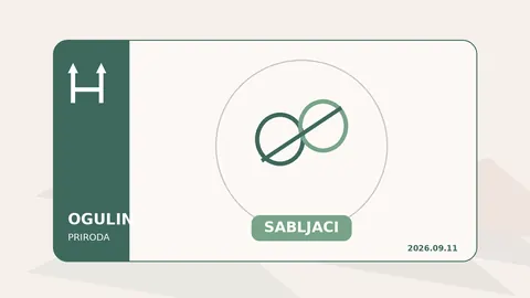 Ilustracija jezera Sabljaci uz vijest o analizi kakvoće vode u rujnu 2026.