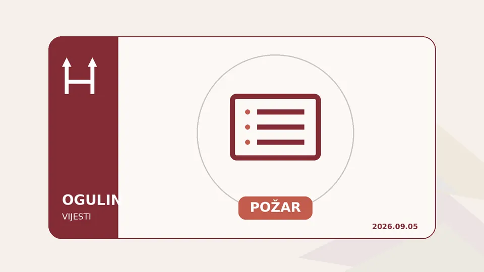 Ilustracija uz lokalnu vijest: Požar na deponiju na području Ogulina ugašen iste večeri, pokrenut očevid
