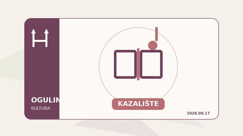Ilustracija uz lokalnu vijest: „Šetači pasa“ večeras u Ogulinu: kazališna predstava počinje u 20 sati
